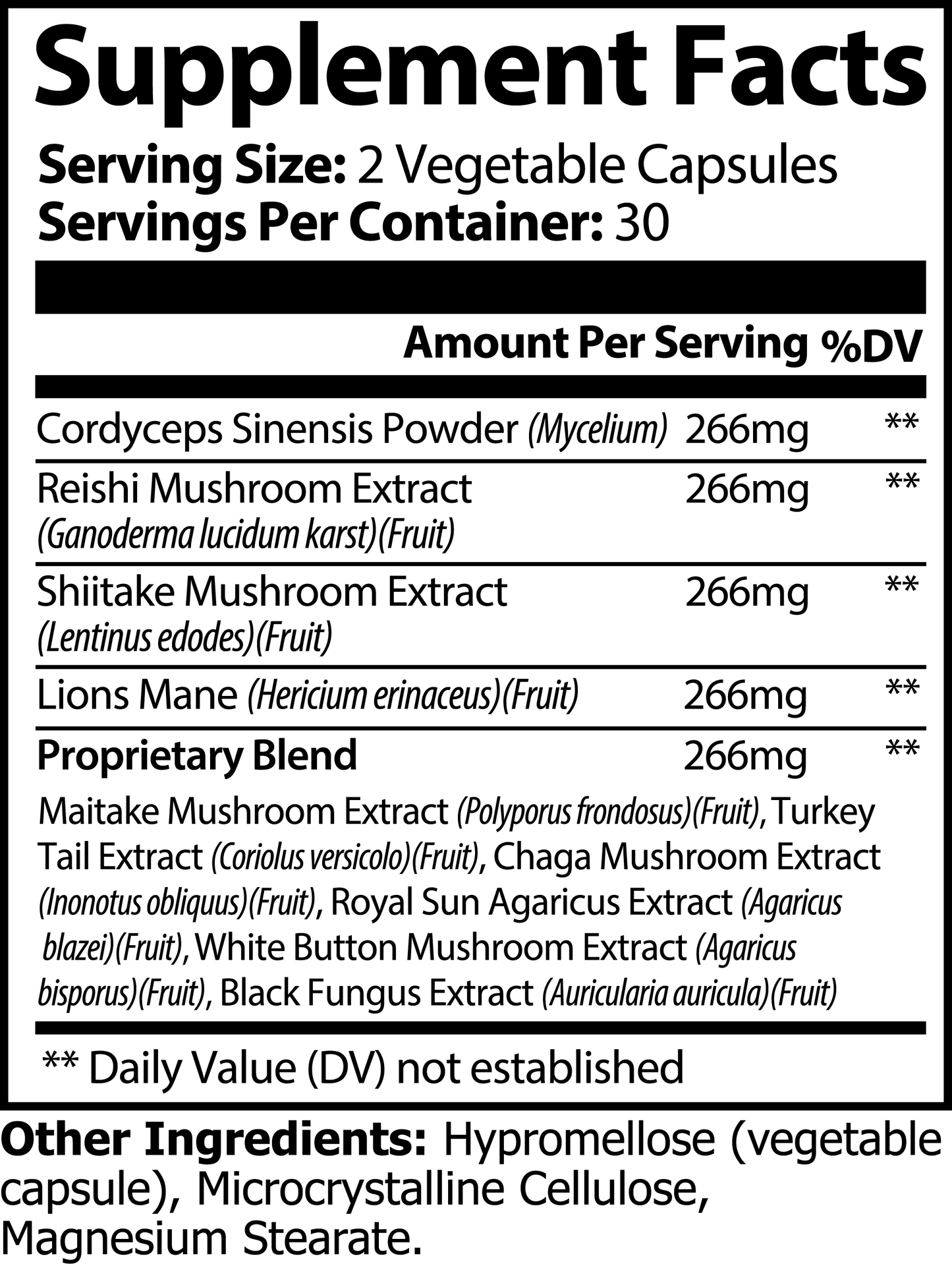 LifeSpring Mushroom Blend Capsules